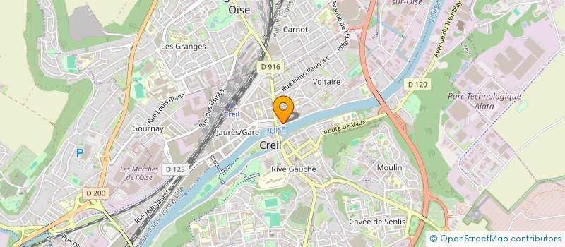 localisation de l'entreprise SCI CAROLE  CREIL