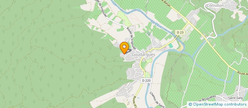 localisation de l'entreprise SCI CAROLE ET FREDERIC  GOUDARGUES