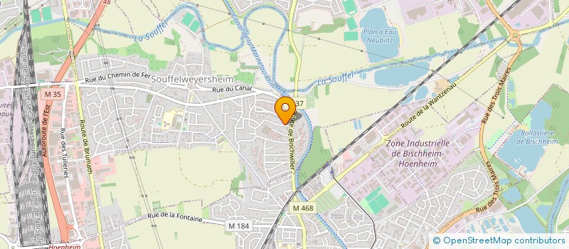 localisation de l'entreprise SCI CAROLE ET LUDOVIC  SOUFFELWEYERSHEIM