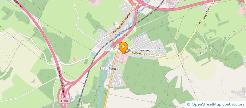 localisation de l'entreprise SCI CAROLENE  LA FRANCHEVILLE