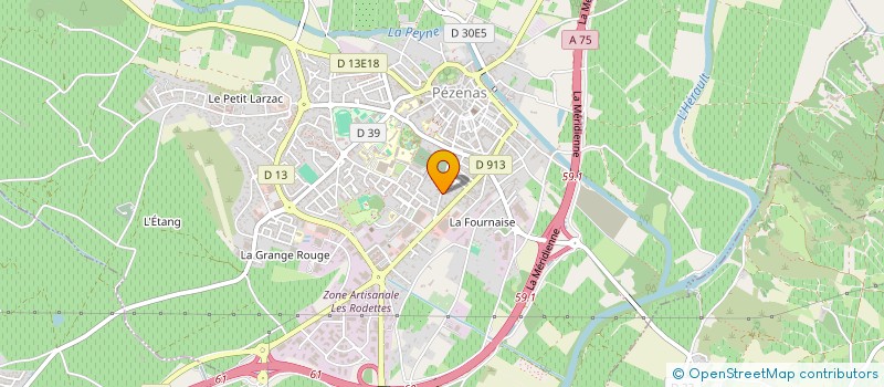 localisation de l'entreprise SCI CAROLHEN  PEZENAS