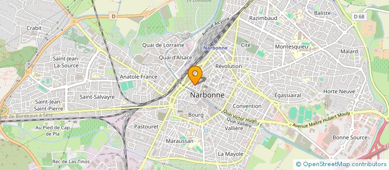 localisation de l'entreprise SCI CAROLINE à NARBONNE