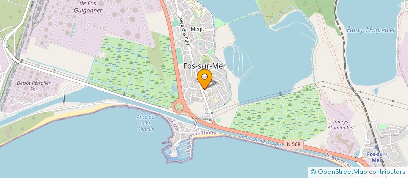 localisation de l'entreprise SCI CAROLINE  FOS-SUR-MER