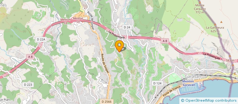 localisation de l'entreprise SCI CAROLINE  MENTON