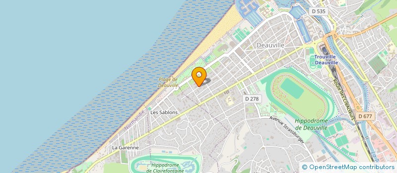 localisation de l'entreprise SCI CAROLINE à DEAUVILLE