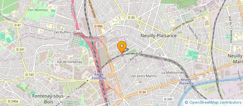 localisation de l'entreprise SCI CAROLINE à FONTENAY-SOUS-BOIS