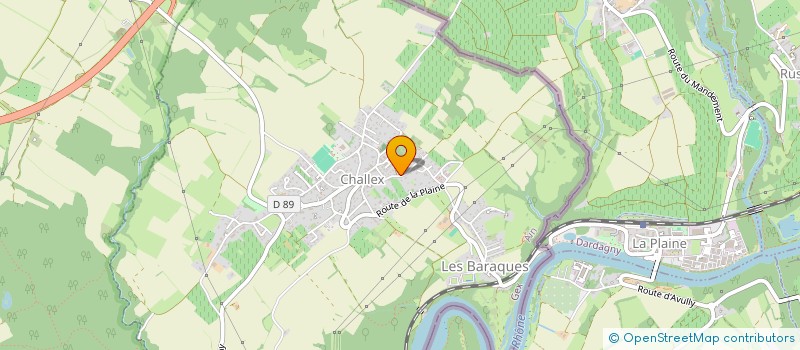 localisation de l'entreprise SCI CAROLINE à CHALLEX