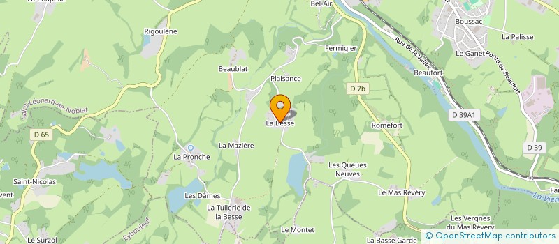 localisation de l'entreprise SCI CAROLINE à SAINT-LEONARD-DE-NOBLAT