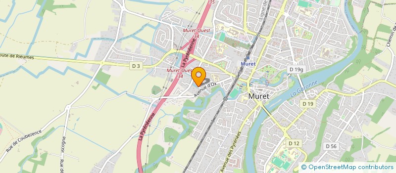 localisation de l'entreprise SCI CAROLINE  MURET