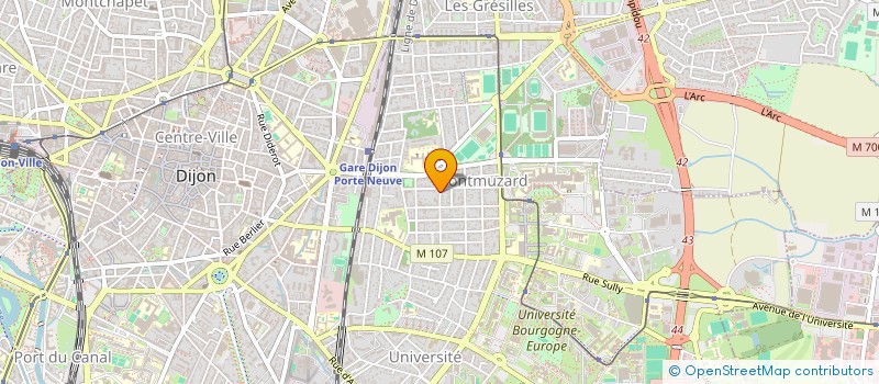 localisation de l'entreprise SCI CAROLINE à DIJON