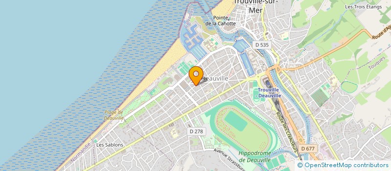 localisation de l'entreprise SCI CAROLINE à DEAUVILLE