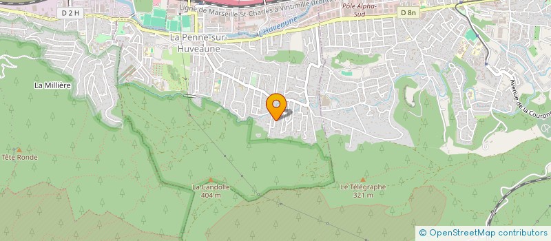 localisation de l'entreprise SCI CAROLINE  LA PENNE-SUR-HUVEAUNE