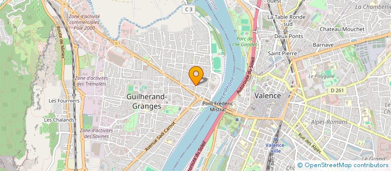 localisation de l'entreprise SCI CAROLINE à GUILHERAND-GRANGES