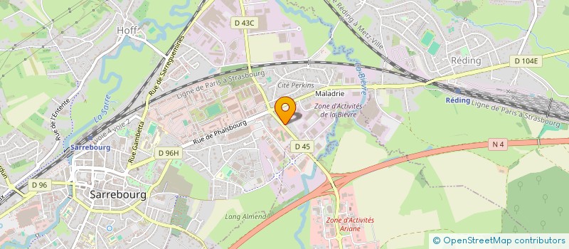 localisation de l'entreprise SCI CAROLINE à SARREBOURG