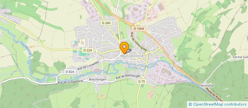 localisation de l'entreprise SCI CAROLINE 76  WASSELONNE