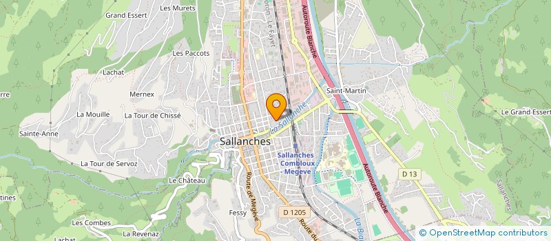 localisation de l'entreprise SCI CAROLINE à SALLANCHES