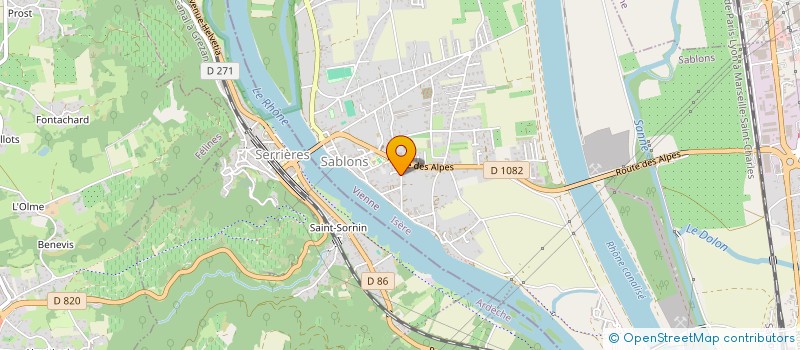 localisation de l'entreprise SCI CAROLINE  SABLONS