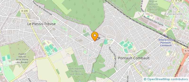 localisation de l'entreprise SCI CAROLINE BORIE SWINBURNE  LE PLESSIS-TREVISE