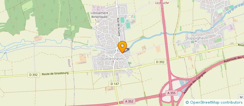 localisation de l'entreprise SCI CAROLIS  DORLISHEIM