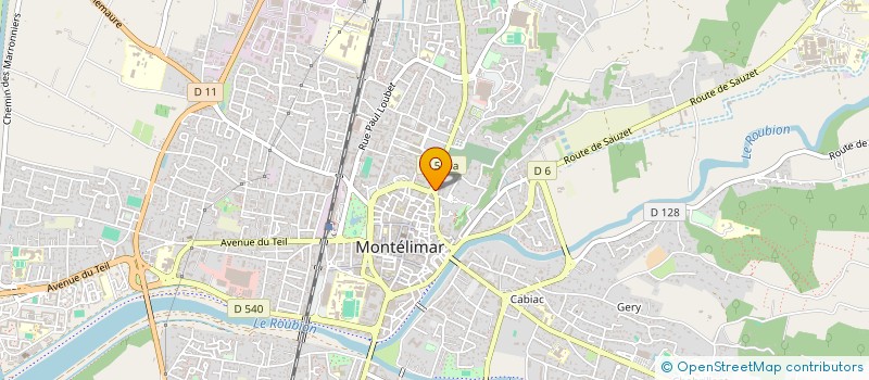 localisation de l'entreprise SCI CAROLISE à MONTELIMAR