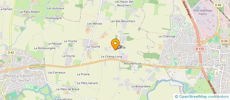 localisation de l'entreprise SCI CAROLL  NOYAL-CHATILLON-SUR-SEICHE