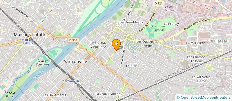 localisation de l'entreprise SCI CAROLO  SARTROUVILLE