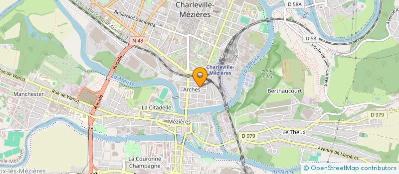 localisation de l'entreprise SCI CAROLO M.P.C  CHARLEVILLE-MEZIERES