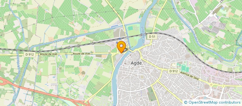 localisation de l'entreprise SCI CAROLYNE  AGDE