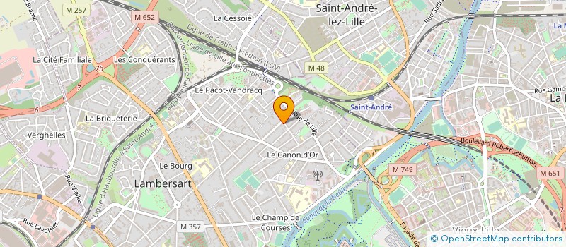 localisation de l'entreprise SCI CAROMARC à LAMBERSART