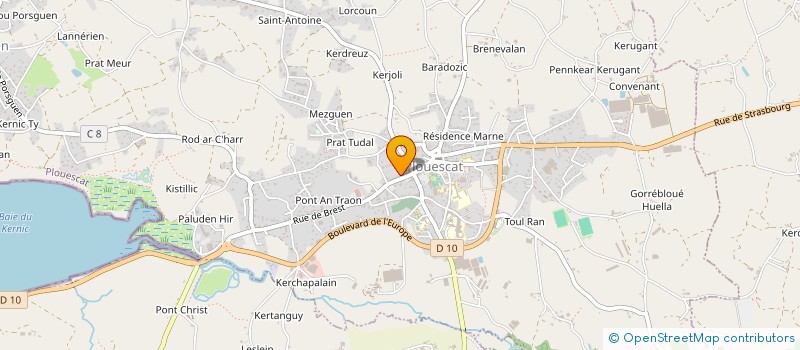 localisation de l'entreprise SCI CAROMATH  PLOUESCAT