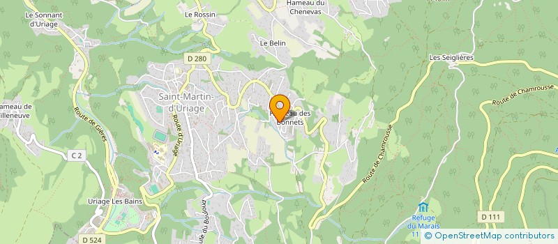 localisation de l'entreprise SCI CAROME  SAINT-MARTIN-D'URIAGE