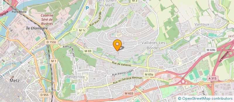 localisation de l'entreprise SCI CAROMILLE à SAINT-JULIEN-LES-METZ