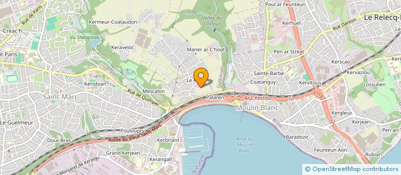 localisation de l'entreprise SCI CARON  GUIPAVAS