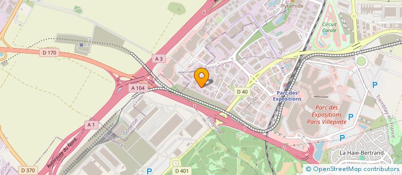 localisation de l'entreprise SCI CARON à VILLEPINTE