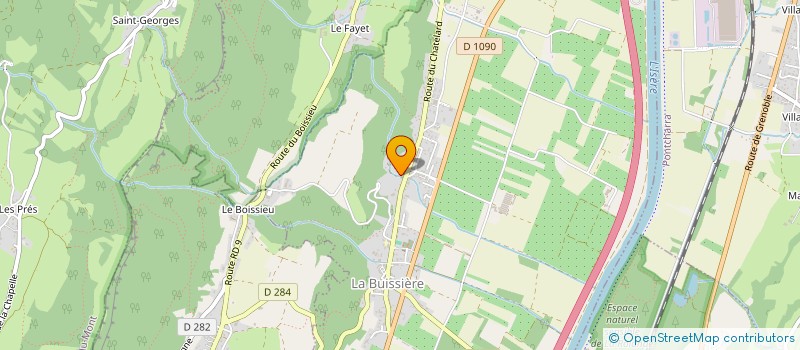 localisation de l'entreprise SCI CARON  LA BUISSIERE