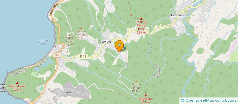 localisation de l'entreprise SCI CARON GORRE à DESHAIES
