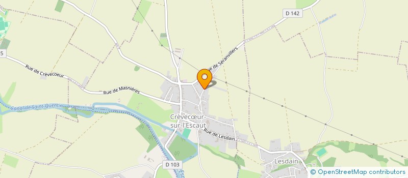 localisation de l'entreprise SCI CARON - PARENT  CREVECUR-SUR-L'ESCAUT