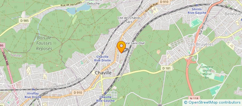 localisation de l'entreprise SCI CAROPAMA  CHAVILLE