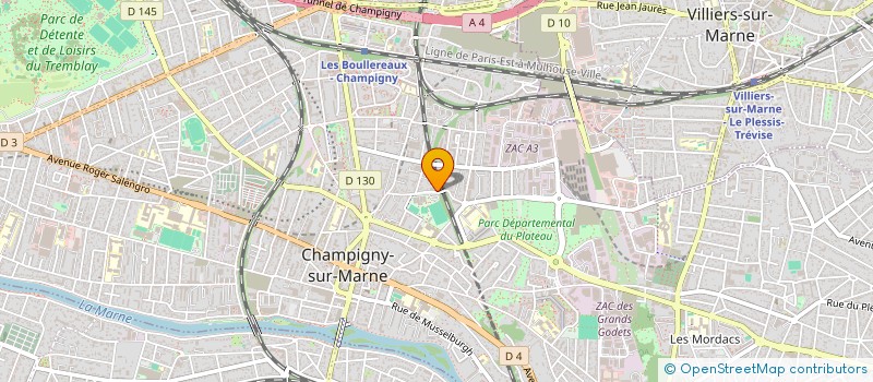 localisation de l'entreprise SCI CAROPHIL  CHAMPIGNY-SUR-MARNE