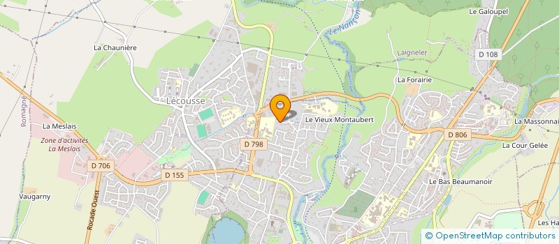 localisation de l'entreprise SCI CAROPLAGE  FOUGERES