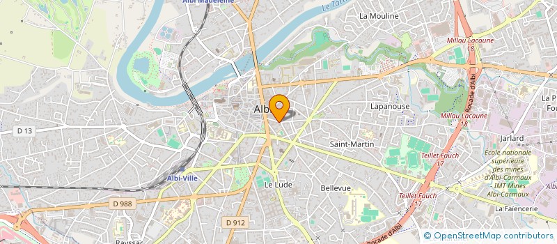 localisation de l'entreprise SCI CARORE à ALBI