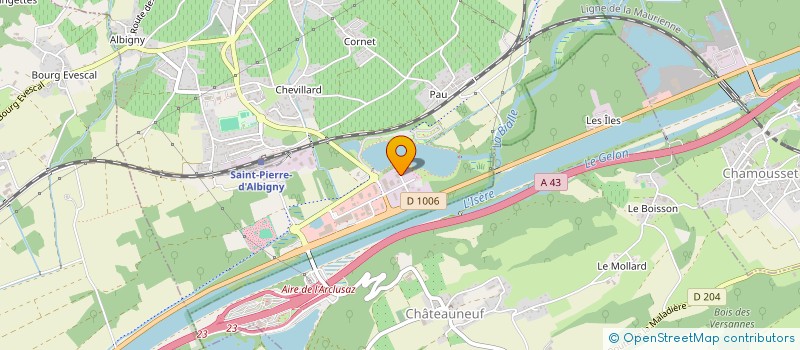 localisation de l'entreprise SCI CAROUGE  SAINT-PIERRE-D'ALBIGNY