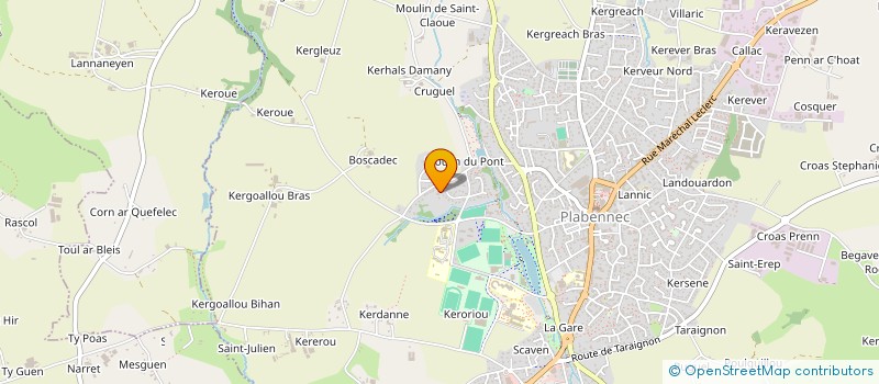localisation de l'entreprise SCI CAROUL  PLABENNEC