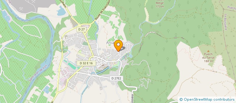 localisation de l'entreprise SCI CAROUX DE PUECHAUMA  ANIANE