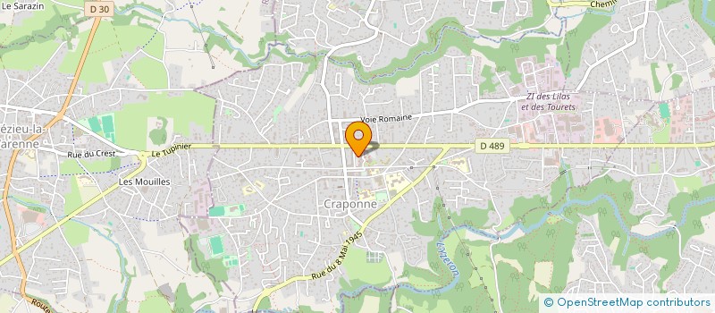 localisation de l'entreprise SCI CARPE DIEM 1  CRAPONNE