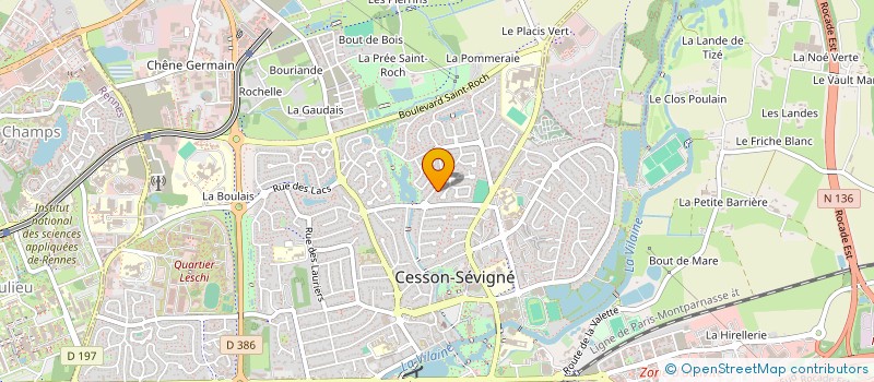 localisation de l'entreprise SCI CARPE DIEM  CESSON-SEVIGNE