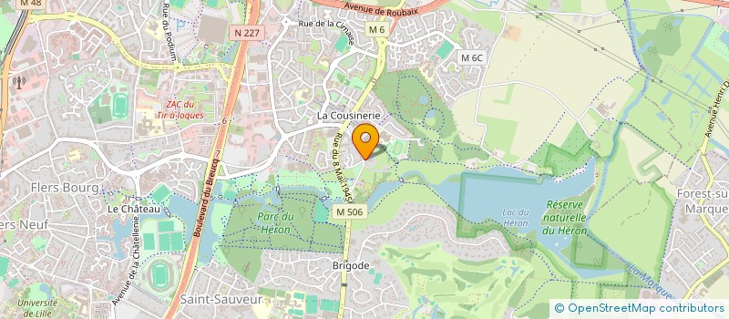 localisation de l'entreprise SCI CARPEAUX à VILLENEUVE-D'ASCQ