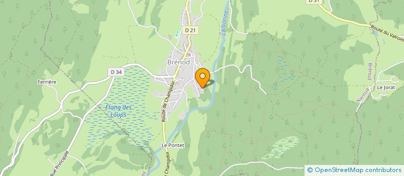 localisation de l'entreprise SCI CARPEN  BRENOD