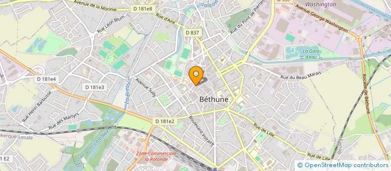 localisation de l'entreprise SCI CARPENTIER  BETHUNE