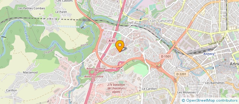 localisation de l'entreprise SCI CARPHIL à ANNECY